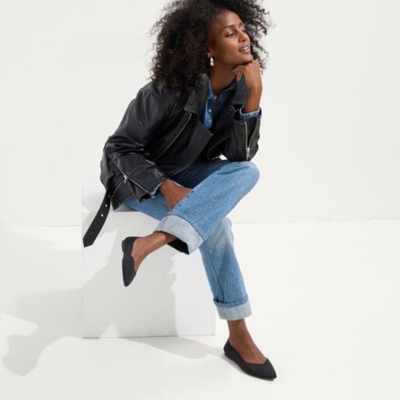 Rothy's The Point Ballet Flat Black Slip-On Lightweight Size 12 - Picture 3 of 14